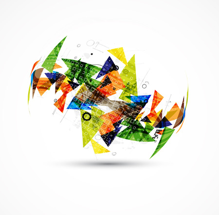 abstract futuristic circuit high computer technology business backgroundのイラスト素材