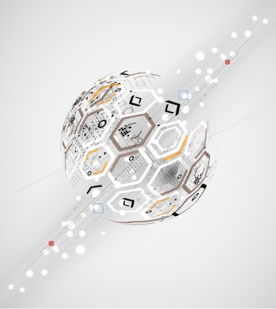 abstract futuristic circuit high computer technology business backgroundのイラスト素材