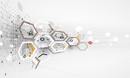 abstract futuristic circuit high computer technology business backgroundのイラスト素材