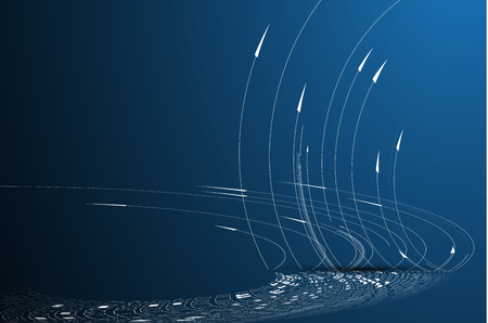 abstract structure circuit computer cube technology business backgroundのイラスト素材