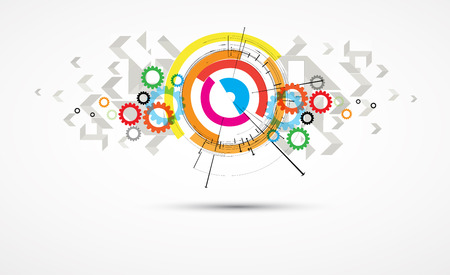 science futuristic internet high computer technology business backgroundのイラスト素材