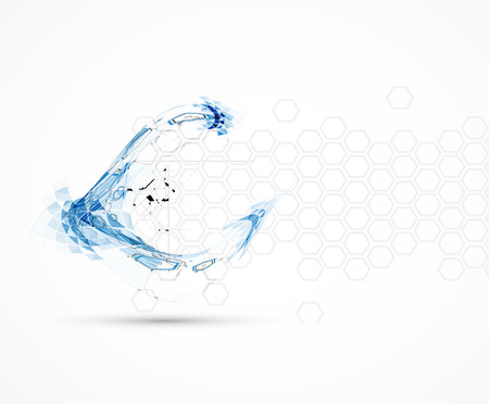 science futuristic  technology business backgroundのイラスト素材