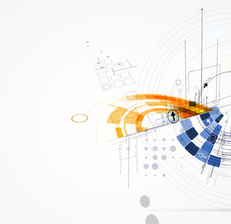 Concept for New Technology Corporate Business & development backgroundのイラスト素材