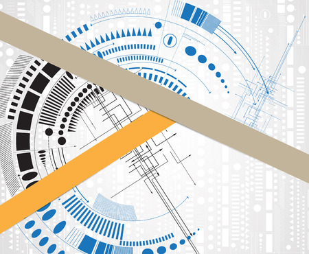 Concept for New Technology Corporate Business & development backgroundのイラスト素材