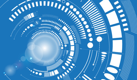 Concept for New Technology Corporate Business & development backgroundのイラスト素材