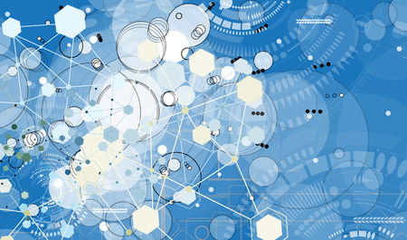 Concept for New Technology Corporate Business & development backgroundのイラスト素材