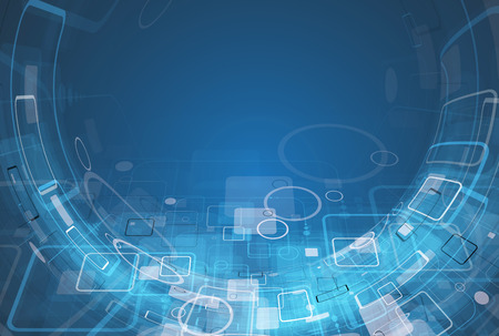 Technology innovation background, idea of global business solutionの写真素材