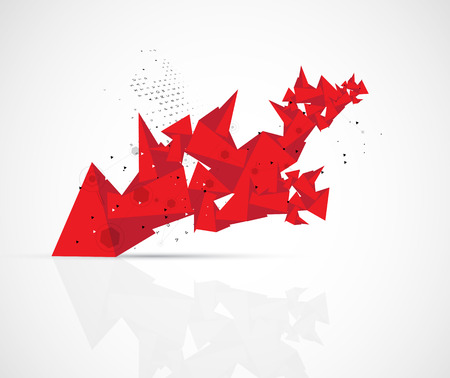 abstract structure circuit computer triangle technology business backgroundのイラスト素材