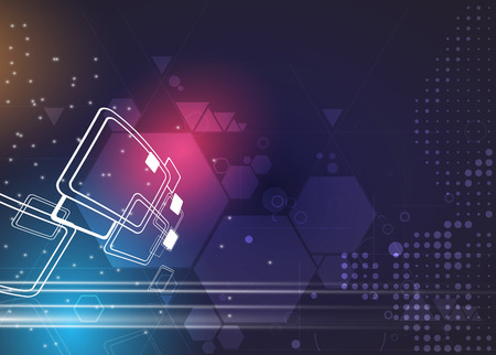 Abstract vector background. Futuristic technology style. のイラスト素材