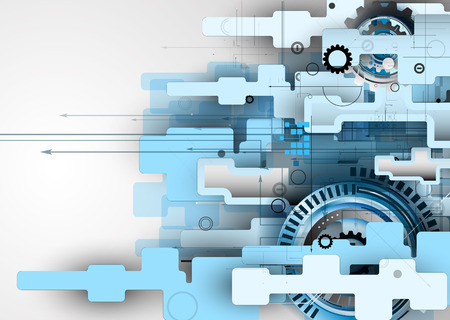 retro gearwheel mechanism abstract backgroundのイラスト素材