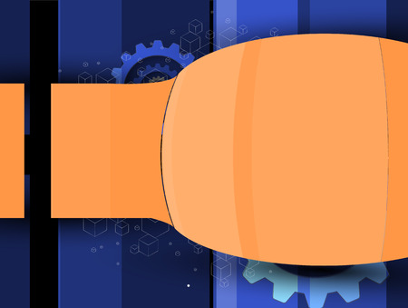 Concept for New Technology Corporate Business & development backgroundのイラスト素材