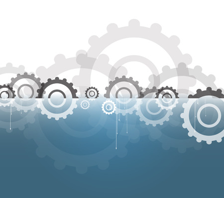 machine technology gears. retro gearwheel mechanism abstract bacgroundのイラスト素材