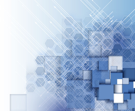 abstract structure circuit computer cube technology business backgroundのイラスト素材