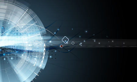Abstract vector background. Futuristic technology style. Elegant background for business tech presentations.の写真素材