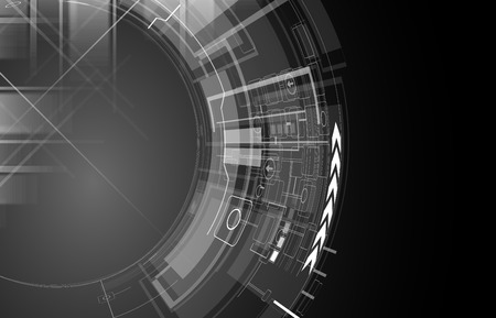 abstract structure circuit computer cube technology business backgroundのイラスト素材