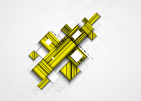abstract structure circuit computer cube technology business backgroundのイラスト素材