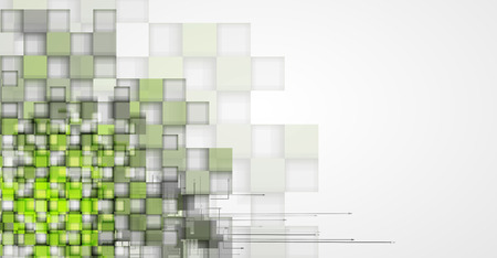 high tech eco green infinity computer technology concept backgroundのイラスト素材