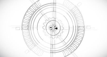 abstract structure circuit computer cube technology business backgroundのイラスト素材