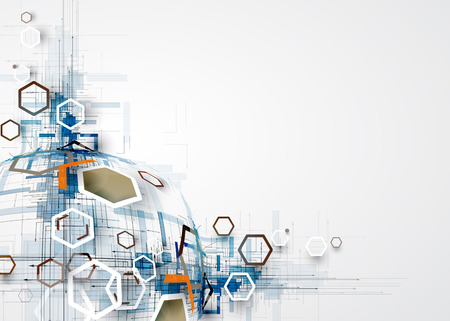 Abstract vector background. Futuristic technology style. Elegant background for business tech presentations.のイラスト素材