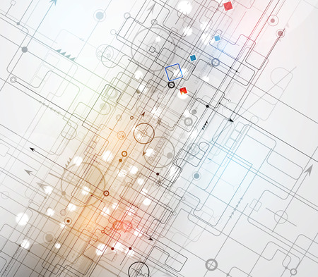 Abstract vector background. Futuristic technology style. Elegant background for business tech presentations.のイラスト素材