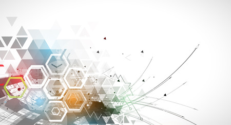 Abstract vector background. Futuristic technology style. Elegant background for business tech presentations.のイラスト素材
