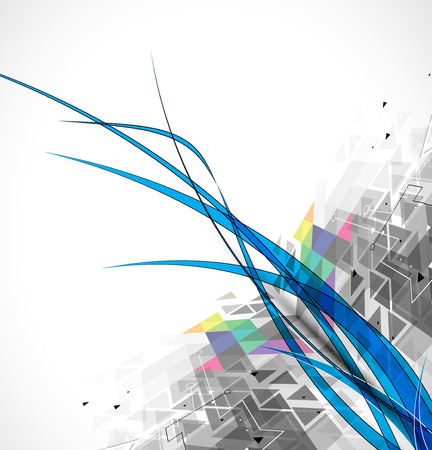 Abstract vector background. Futuristic technology style. Elegant background for business tech presentations.のイラスト素材