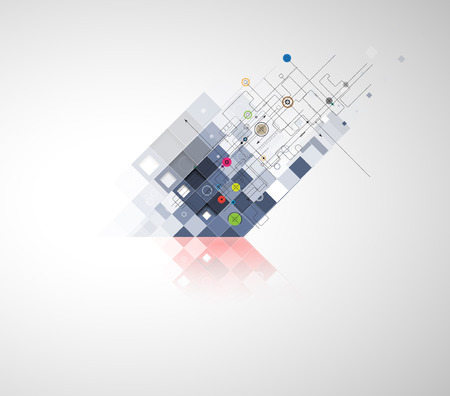 Abstract vector background. Futuristic technology style. Elegant background for business tech presentations.のイラスト素材