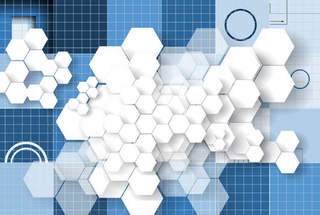 Abstract vector background. Futuristic technology style. Elegant background for business tech presentations.のイラスト素材