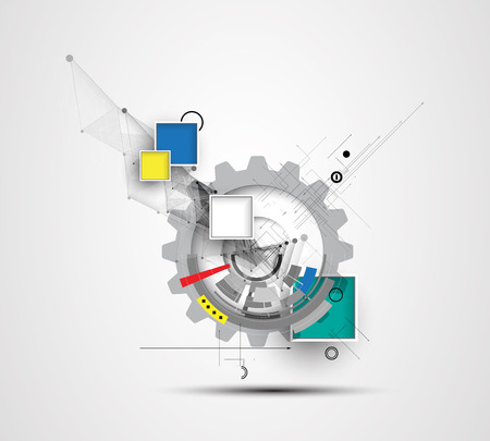 New Model Technology Business Backgroundのイラスト素材