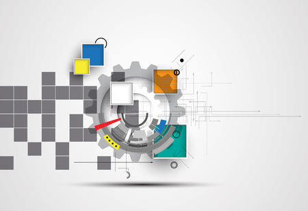 New Model Technology Business Backgroundのイラスト素材