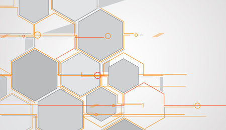 Abstract vector background. Futuristic technology style. Elegant background for business tech...