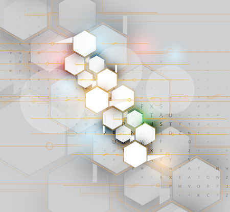 Abstract vector background. Futuristic technology style. Elegant background for business tech presentations.のイラスト素材