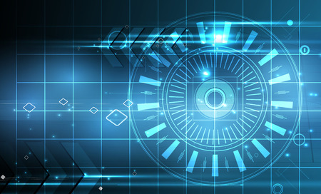 New Model Technology Business Backgroundのイラスト素材