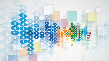 New future technology concept abstract background for business solutionのイラスト素材