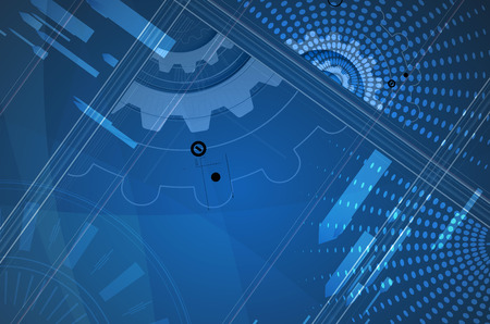 New future technology concept abstract background for business solutionのイラスト素材