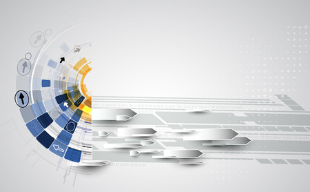 New future technology concept abstract background for business solutionのイラスト素材
