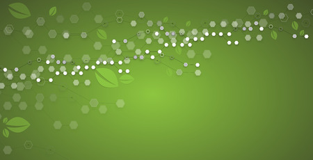 high tech eco green infinity computer technology concept backgroundのイラスト素材