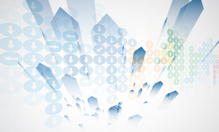 New future technology concept abstract background for business solutionのイラスト素材