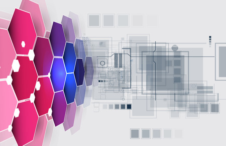 New future technology concept abstract background for business solutionのイラスト素材
