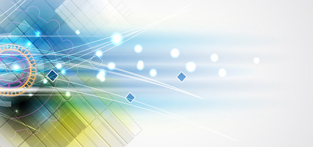 New future technology concept abstract background for business solutionのイラスト素材