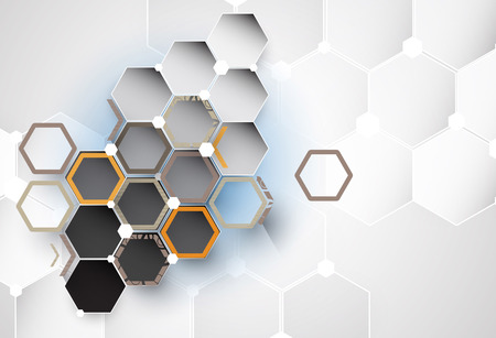 New future technology concept abstract background for business solutionのイラスト素材