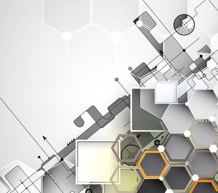 New future technology concept abstract background for business solutionのイラスト素材