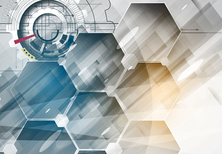 Technology abstract background collection for business solution ideas. Vector imageのイラスト素材