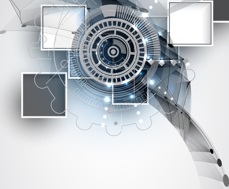 Technology abstract background collection for business solution ideas. Vector imageのイラスト素材