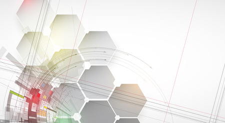Technology abstract background collection for business solution ideas. Vector imageのイラスト素材