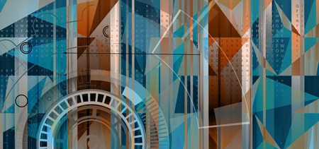 Technology abstract background collection for business solution ideas. Vector imageのイラスト素材