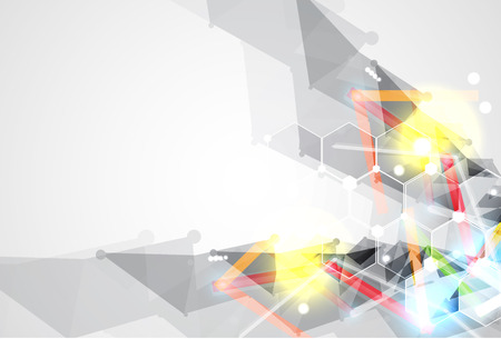 Abstract vector background. Futuristic technology style. Elegant background for business tech presentations.のイラスト素材