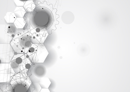 Abstract background. Futuristic technology style. Elegant background for business tech presentations.のイラスト素材