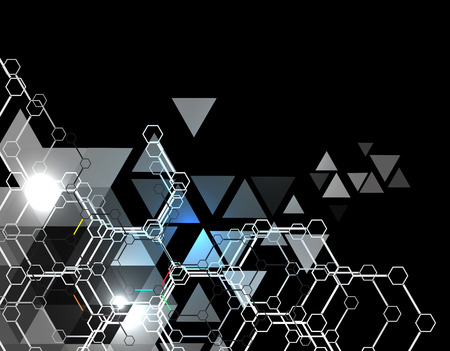 Colorful abstract geometric background for design templateのイラスト素材