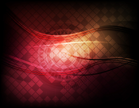 Abstract tech background. Futuristic interface.のイラスト素材